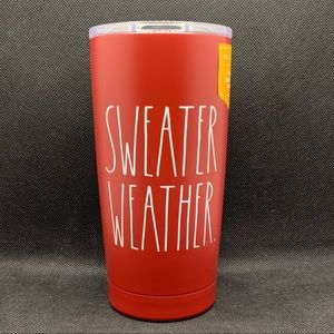 Rae Dunn SWEATER WEATHER Stainless Steel Tumbler